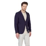 Sezer Erkek Bordo-Lacivert Ufak Desenli Polyviskon Kumaşlı Spor Blazer Ceket Bordo-Lacivert 52