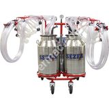 Sezer Pls 6/2k Paslanmaz Güğümlü Süt Sağım Makinesi (Koyun Keçi)