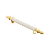 Sezgin 8 Adet Kumru Boy Kulp Sarı-Beyaz 128 Mm Dolap Vestiyer