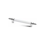 Sezgin Kumru Beyaz Krom Lüks Mobilya Dolap Çekmece Kulp 128 Mm