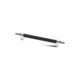 Sezgin Kumru Mat Siyah Krom Lüks Mobilya Dolap Çekmece Kulp 224 Mm