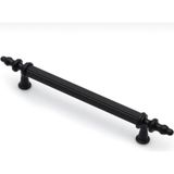 Sezgin Metal Kumru Boy Kulp Mat Siyah Dolap Vestiyer Çekmece Kulp 5 Adet - 96 mm