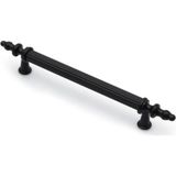 Sezgin Metal Kumru Boy Kulp Mat Siyah Dolap Vestiyer Çekmece Kulp 64 mm x 5