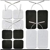 Sezince Tens Elektrot Yedek Tens Pedi 1 paket 4’lü 5x5 cm 1 Paket 4’lü 5x9 cm. - Siyah - Beyaz