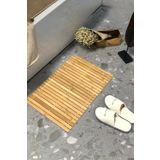 Sezka Life Bambu Paspas Duş Küvet Matı Banyo Kaydırmaz Matı Katlanır (24x16)cm