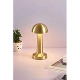 Sezka Life Gold Başucu,Masa Lambası Çelik Dokunmatik 3 Işık Modelli Masa Lambası Şarj Edilebilir