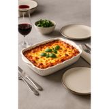 Sezka Life Kare Servis Tabağı,Salata Kasesi Sunumluk Tabak Fırın Kabı 22x22 cm