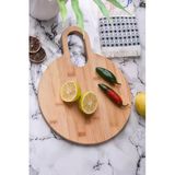 Sezka Life Oval Kesme Doğrama Sunum Tahtası Seti Bambu Kesim Panosu