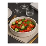 Sezka Life Yuvarlak Kase Salata Kasesi,Seramik Sunum Servis Kasesi 20,5cm