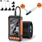 Sezy 4.3" Monitörlü Çift Kameralı 10 Metre Endoskop Yılan Kamera Sert Kablo 8mm