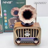 Sezy Şarjlı Mp3/bluetooth/usb/ Nostaljik Kablosuz Fm Radyo Speaker NS-7251