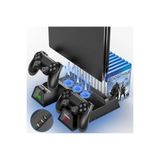 Sezy Sony Ps4 Uyumlu Slim/pro Stand Şarj Istasyonu Soğutma Fanlı Multifonksiyonel