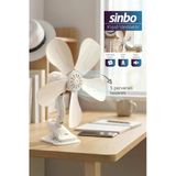 Sf-7707 Klipsli Vantilatör 10W 5 Kanatlı Mini Fan Sessiz Taşınabilir Fan