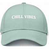SF Collection Chıll Vıbes Baskılı Unisex Basic Spor Şapka - Standart - Mint Yeşil