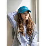 SF Collection Chıll Vıbes Baskılı Unisex Basic Spor Şapka - Standart - Petrol Mavisi