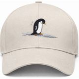 SF Collection Nihilist Penguen Nakışlı Basic Unisex Spor Şapka - Standart - Bej