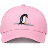 SF Collection Nihilist Penguen Nakışlı Basic Unisex Spor Şapka - Standart - Pembe