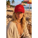 SF Collection Unisex Ceo Of Overthinking Baskılı Spor Şapka – Ayarlanabilir Pamuklu Cap Günlük Kombin Şapkası - Standart - Kırmızı