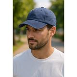 SF Collection Unisex Eskitme Detaylı Yıkamalı Pamuklu Kot Vintage Şapka - Standart - Lacivert
