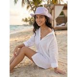 SF Collection Unisex Safari Şapka Katlanabilir Kenarlı Güneş Koruyucu Yazlık Outdoor Bucket Şapka - Standart - Lila