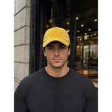 SF Collection Unisex Vintage Yıkamalı Şapka Eskitme Detaylı Pamuklu Ayarlanabilir Basic Kep - Standart - Hardal