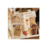 SF SCRAPBOOK KIRTASİYE Scrapbook 50 Parça Vintage Çeşitli Notepad Dekoratif Kağıt Seti / Journal / Notepad / Scrapbooking