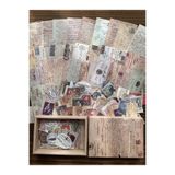 SF SCRAPBOOK KIRTASİYE Vintage Scrapbook Kiti 200 Parça Retro Pul Mektup Kağıdı Mühür Sticker Seti Journaling Malzemesi