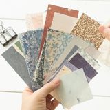 Sf Scrapbook Vintage Retro Desenli Kağıt Seti 30 Parça Elişi Kağıdı Renkli Çeşitler