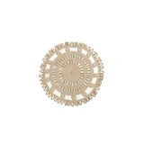 SFB Elora Yuvarlak Jüt Kilim Doğal Bohem Modern Tasarım Halı – Salon, Yatak Odası ve Dekoratif Kullanım İçin Balkon Halısı Mutfak halısı Banyo halısı (hasır-bej, 75 x 75 cm)