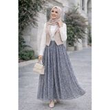 Sfg Life Moda Asimetrik Kesim Etnik Desen Astarlı Tül Tesettür Etek