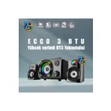 SFL Product 2+1 Oyuncu 7 Renkli Led Değişimi Bluetooth +usb-sd-fm Gamıng Ses Sistemi KERASUS