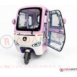 Sfm SF400 Plus Kapılı 3 Tekerlekli Elektrikli Motosiklet 1600W 30 Km/h 35-50 Km Menzil - Lila