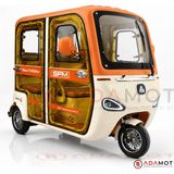 Sfm SF400 Plus Kapılı 3 Tekerlekli Elektrikli Motosiklet 1600W 30 Km/h 35-50 Km Menzil - Turuncu