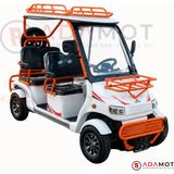 Sfm SF500 Elektrikli Mini Araç 1600W 72V60AH 4 Kişilik Carplay Geri Görüş Kameralı Elektrikli Araba - Beyaz