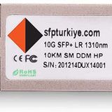 SFPTÜRKİYE I 10G LR 1310nm 10Km SM LC DDM SFP+ Modül (Synology Uyumlu)