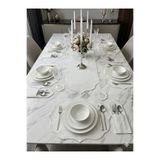 Sfr Home by FİSKOS DAMLA 19 PARÇA RUNNER AMERİKAN SERVİS SUNUM SETİ