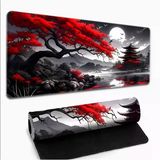SGE TEKNOLOJİ 70X30 CM KIRMIZI AĞAÇ VE YAKAMOZ KAYDIRMAZ TABAN SPEED YÜZEY OYUNCU MOUSE PAD GAMİNG
