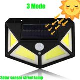 SGE TEKNOLOJİ SOLAR GÜNEŞ ENERJİLİ 76 COB LED HAREKET SENSÖRLÜ 4 TARAFLI BAHÇE GARAJ EV AYDINLATMA LAMBASI