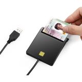 Sge Teknoloji USB Kimlik Kartı Akıllı Kart Okuyucu Siyah Renk ile Hızlı Okuma ve Yazma