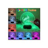 sgeteknoloji 3D LED IŞIKLI SİLİNEBİLİR KUMANDALI YAZI MESAJ TAHTASI GECE LAMBASI