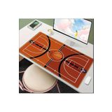 sgeteknoloji 70X30 CM BASKETBOL SAHASI TEMALI KAYDIRMAZ TABAN SPEED YÜZEY OYUNCU MOUSE PAD GAMİNG