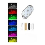 sgeteknoloji Araç ve Dolap İçi RGB Işık Şarjlı Dokunmatik LED Lamba Işık