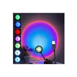 sgeteknoloji USB LED 7 RENK 14 MOD PROJEKTÖR LAMBASI FOTOĞRAF VE VİDEO ÇEKİM IŞIĞI DEKORATİF IŞIK
