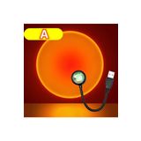 sgeteknoloji Usb Led Gün Batımı Tek Mod Tuşsuz Projektör Lambası Fotoğraf Çekim Işığı Dekoratif Işık