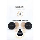 S'GLAM Pudra Seti Ve Pudra Süngeri (Bej-Bej)