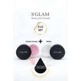 S'GLAM Pudra Seti Ve Pudra Süngeri (Pink-White)