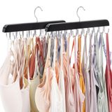 Sgokuno Dolap Organizatörü için Sütyen Askıları, 20 Katlanabilir Sütyen Askı Kancalı Tank Top Askısı, Yerden Tasarruf Askıları, Dolap Düzenleyicileri ve Depolama için Yurt ve Daire essientials için
