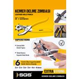 SGS 1080 Kemer Delme Zımbası Kemer Delici Kemer Delme Pensesi 6 Farklı Ölçü