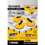 SGS 120 Kg Üçlü Vantuz Cam Granit Seramik Laminat Ahşap Ayna Taşıma Vantuzu SGS946