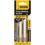 Sgs 1481 Freze Matkap Uç Seti 4-6-8Mm